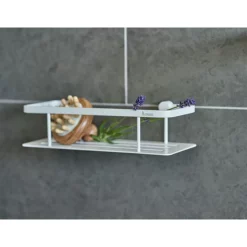 Smedbo Sideline Soap Basket - Matt White -smedbo shop dx3001 d1