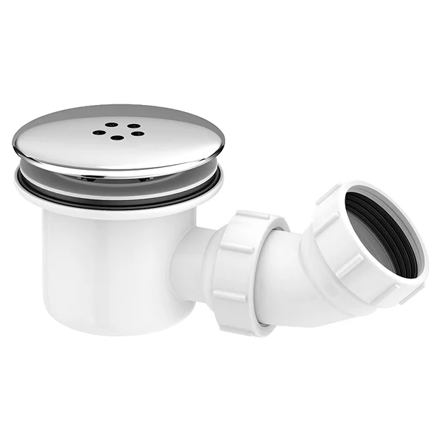 Nui 90mm High Flow Chrome Shower Tray Waste 2 Nui 90mm High Flow Chrome Shower Tray Waste - Image 2