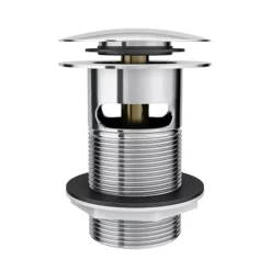 Victorian Plumbing Easy Clean Slotted Basin Waste With Removable Click Clack