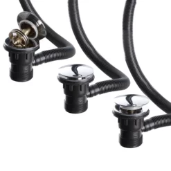 Victorian Plumbing Easy Clean Chrome Click Clack Bath Waste With Overflow