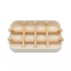EcoDelux Bamboo Soap Dish White