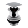Hudson Reed Square Slotted Sprung Plug Basin Waste - Chrome