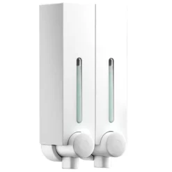 Euroshowers Mini Chic Double Soap Dispenser - White