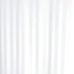 Eurosh Extra Wide Satin Stripe Shower Curtain W2400 X H1800mm - White