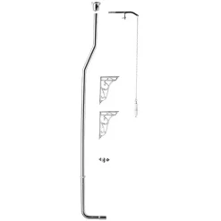 Hudson Reed Traditional Chrome High Level Flush Pipe Pack