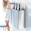 Smedbo Outline Wall Mounted Triple Soap Dispenser - Polished Chrome