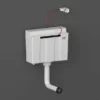 RAK Ceramic RAK Ecofix Bottom Inlet Concealed Cistern With Cable Operated Push Button