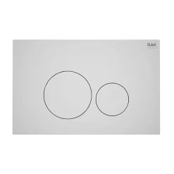 RAK Ceramic RAK Ecofix Matt White Dual Flush Plate With Round Buttons