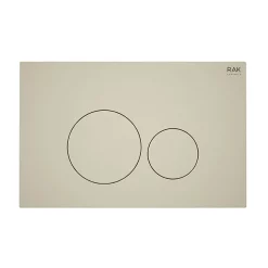 RAK Ceramic RAK Ecofix Matt Greige Dual Flush Plate With Round Buttons