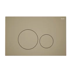 RAK Ceramic RAK Ecofix Matt Cappuccino Dual Flush Plate With Round Buttons