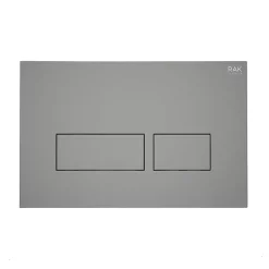 RAK Ceramic RAK Ecofix Matt Grey Dual Flush Plate With Rectangular Buttons