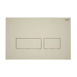 RAK Ceramic RAK Ecofix Matt Greige Dual Flush Plate With Rectangular Buttons