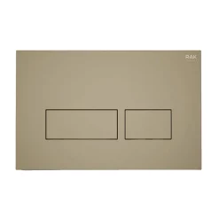 RAK Ceramic RAK Ecofix Matt Cappuccino Dual Flush Plate With Rectangular Buttons