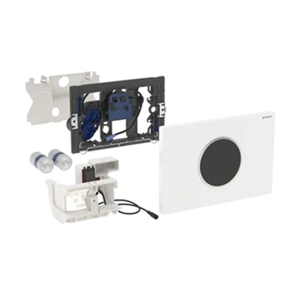 Geberit Sigma10 White + Gold Touchless Automatic Flush For UP320 Cistern 1 Geberit Sigma10 White + Gold Touchless Automatic Flush For UP320 Cistern