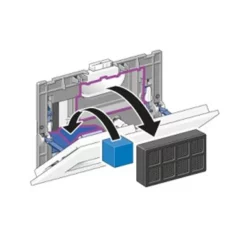 Geberit Sigma40 White Glass DuoFresh Odour Extraction Flush Plate
