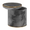 Toreno Grey Marble Brass Effect Storage Pot