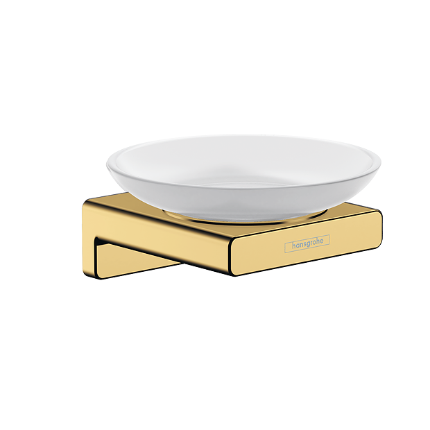 Hansgrohe AddStoris Polished Gold Optic Soap Dish 2 Hansgrohe AddStoris Polished Gold Optic Soap Dish - Image 2