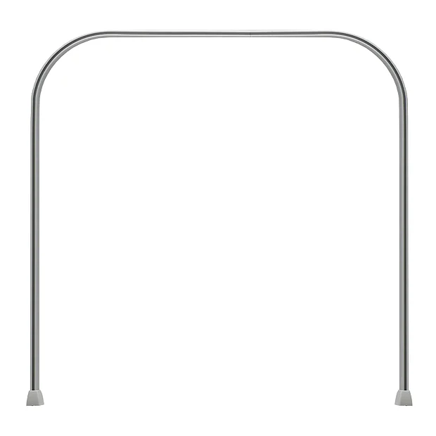Croydex Slenderline Silver Shower Rail Kit 5 Croydex Slenderline Silver Shower Rail Kit - Image 5