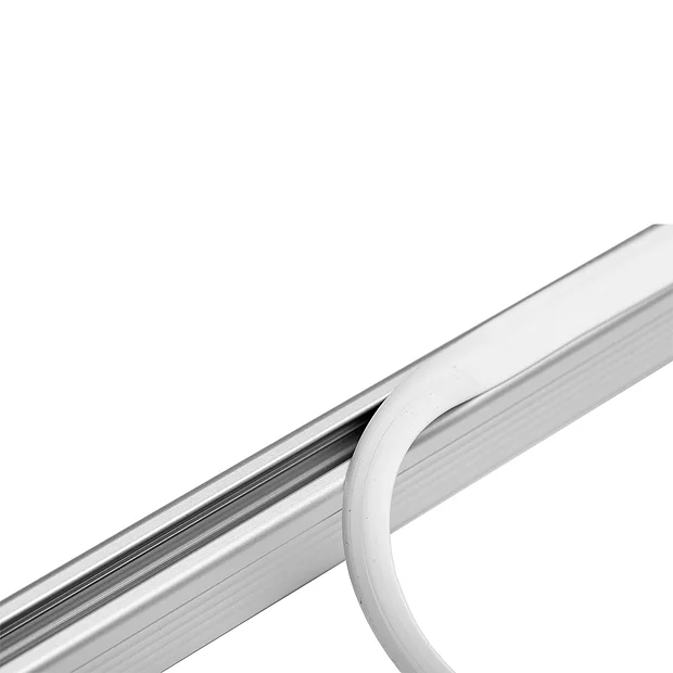 Croydex Slenderline Silver Shower Rail Kit 6 Croydex Slenderline Silver Shower Rail Kit - Image 6