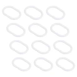 Victorian Plumbing Grey W1800 X H2000mm Polyester Shower Curtain