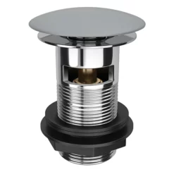 Arezzo Matt Grey Ceramic Slotted Click Clack Basin Waste