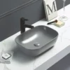 Arezzo Matt Grey Ceramic Unslotted Click Clack Basin Waste