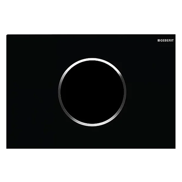 Geberit Sigma10 Black + Gloss Chrome Touchless Automatic Flush For UP320 Cistern 2 Geberit Sigma10 Black + Gloss Chrome Touchless Automatic Flush For UP320 Cistern - Image 2