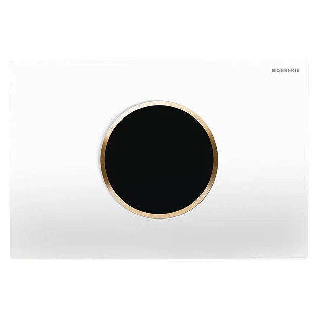 Geberit Sigma10 White + Gold Touchless Automatic Flush For UP320 Cistern 2 Geberit Sigma10 White + Gold Touchless Automatic Flush For UP320 Cistern - Image 2