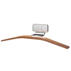 Asquiths Bathroom Asquiths Sliver/Teak Single Tube Magnetic Hanger