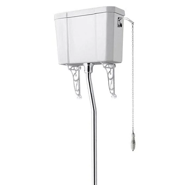 Victorian Plumbing High Level Traditional WC Ceramic Cistern & Flush Pipe Kit 2 Victorian Plumbing High Level Traditional WC Ceramic Cistern & Flush Pipe Kit - Image 2