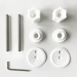 Toreno Wooden Toilet Seat Hinge Pack Matt Black