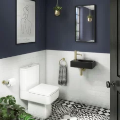 Arezzo Industrial Style Brushed Brass Toilet Roll Holder -smedbo shop isbbrh d3