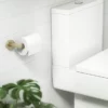 Arezzo Industrial Style Brushed Brass Toilet Roll Holder