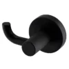 Arezzo Industrial Style Matt Black Single Robe Hook