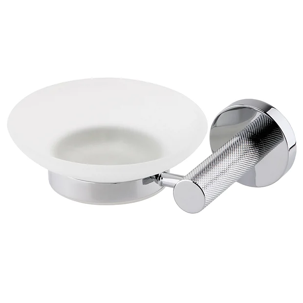 Arezzo Industrial Style Chrome Round Soap Dish & Holder 2 Arezzo Industrial Style Chrome Round Soap Dish & Holder - Image 2
