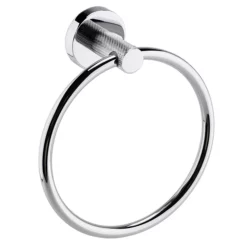 Arezzo Industrial Style Chrome Round Towel Ring