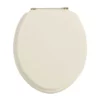 Heritage Bathroom Heritage - Standard Toilet Seat With Gold Hinges - Various Colour Options
