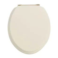 Heritage Bathroom Heritage - Standard Toilet Seat With Gold Hinges - Various Colour Options