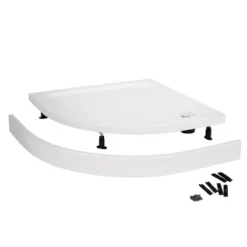 Nui Easy Plumb Shower Tray Panel And Leg Set (1200 X 1000 Curved Panel)
