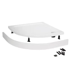 Nui Easy Plumb Shower Tray Panel And Leg Set (1000 X 1000 Curved Plinth)