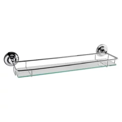 Hudson Reed Traditional Chrome Glass Gallery Shelf