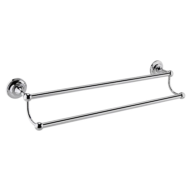 Hudson Reed Chrome Double Towel Rail 1 Hudson Reed Chrome Double Towel Rail
