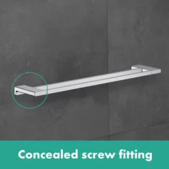 Hansgrohe AddStoris Chrome Double Towel Rail 6 Hansgrohe AddStoris Chrome Double Towel Rail -smedbo shop lifestlye chrome