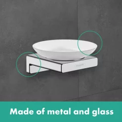 Hansgrohe AddStoris Chrome Soap Dish -smedbo shop lifestyle
