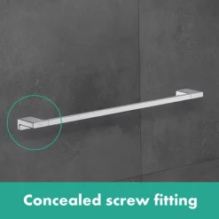 Hansgrohe AddStoris Chrome Single Towel Rail 6 Hansgrohe AddStoris Chrome Single Towel Rail -smedbo shop lifestyle cgb l