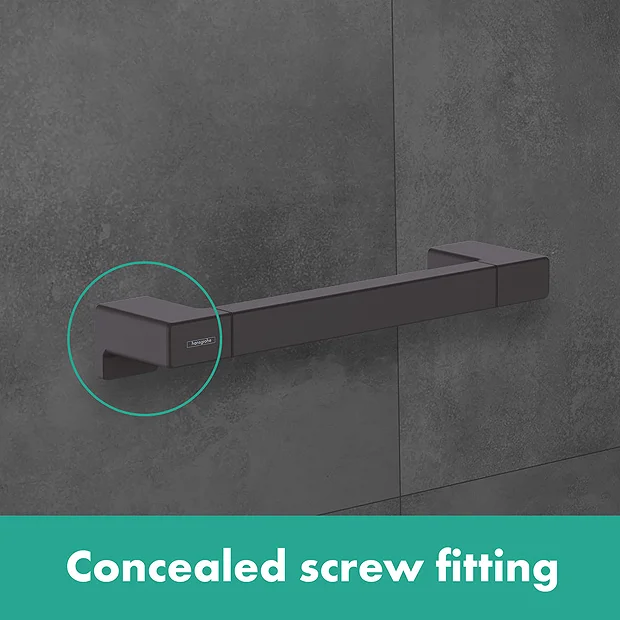 Hansgrohe AddStoris Matt Black Grab Bar 3 Hansgrohe AddStoris Matt Black Grab Bar - Image 3