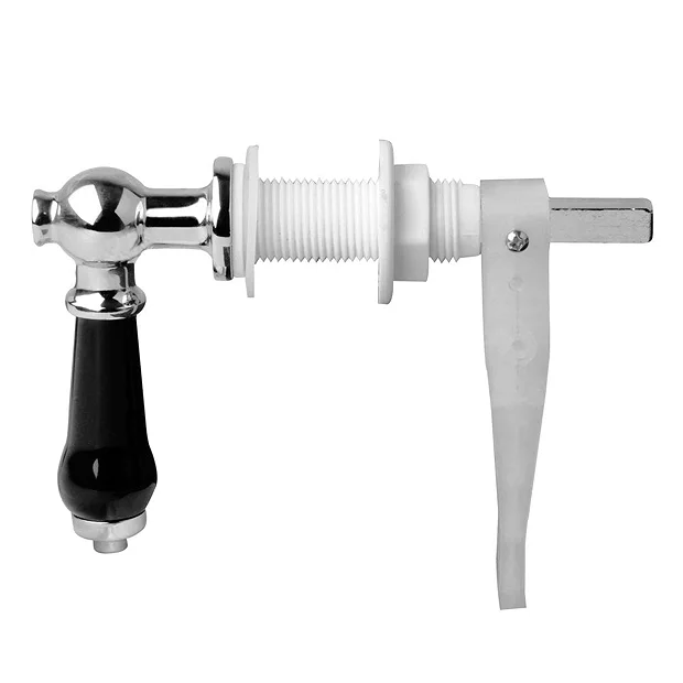 Chatsworth Luxury Black Ceramic Cistern Lever Handle 1 Chatsworth Luxury Black Ceramic Cistern Lever Handle