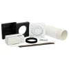 Xpelair Simply Silent Timer Square Extractor Fan With Fitting Kit 100mm