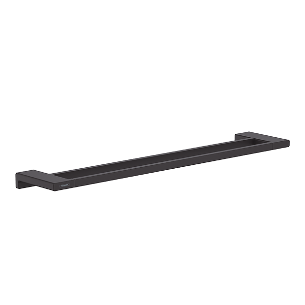 Hansgrohe AddStoris Matt Black Double Towel Rail 2 Hansgrohe AddStoris Matt Black Double Towel Rail - Image 2