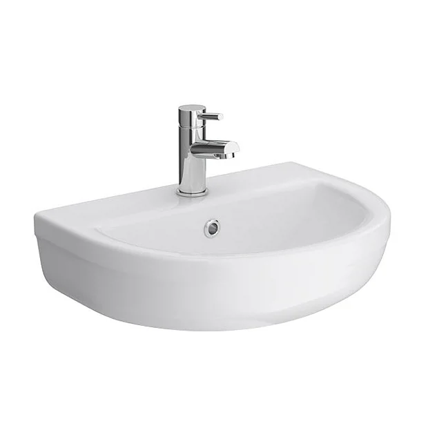 Victorian Plumbing 500mm 1TH Ceramic Basin 1 Victorian Plumbing 500mm 1TH Ceramic Basin